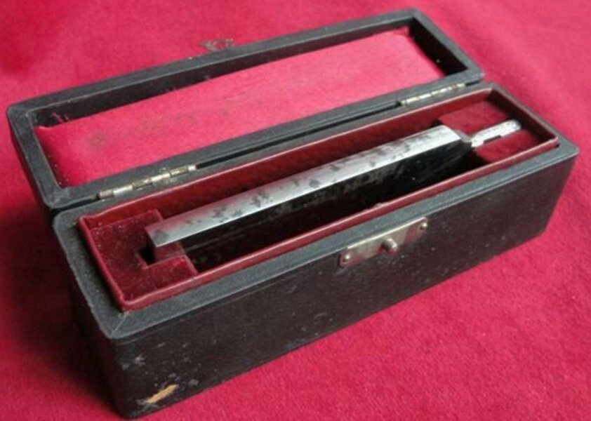 Walb,Wilhelm Heidelberg 9-8'' SQ Präparationsmesser mit Schaft ca.1900 b.jpg