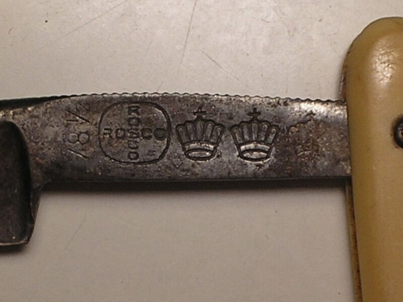 KRONENBERG,Emil Solingen #78 1-2 ROSCO 3 Kronen 1-2'' Rund Celluloid gelb a1.jpg